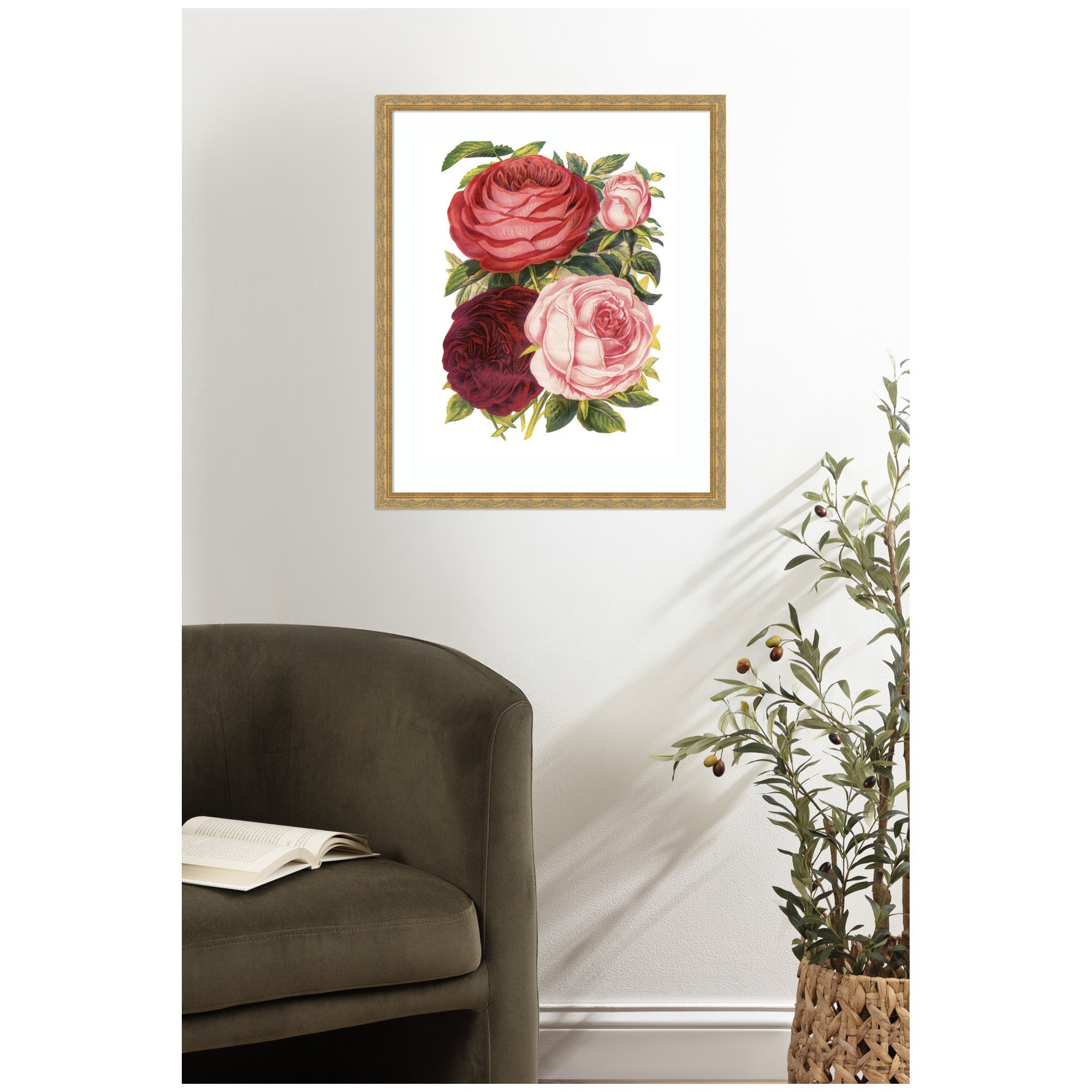 Framed Art Victorian Flowers by The Creative Bunch Studio