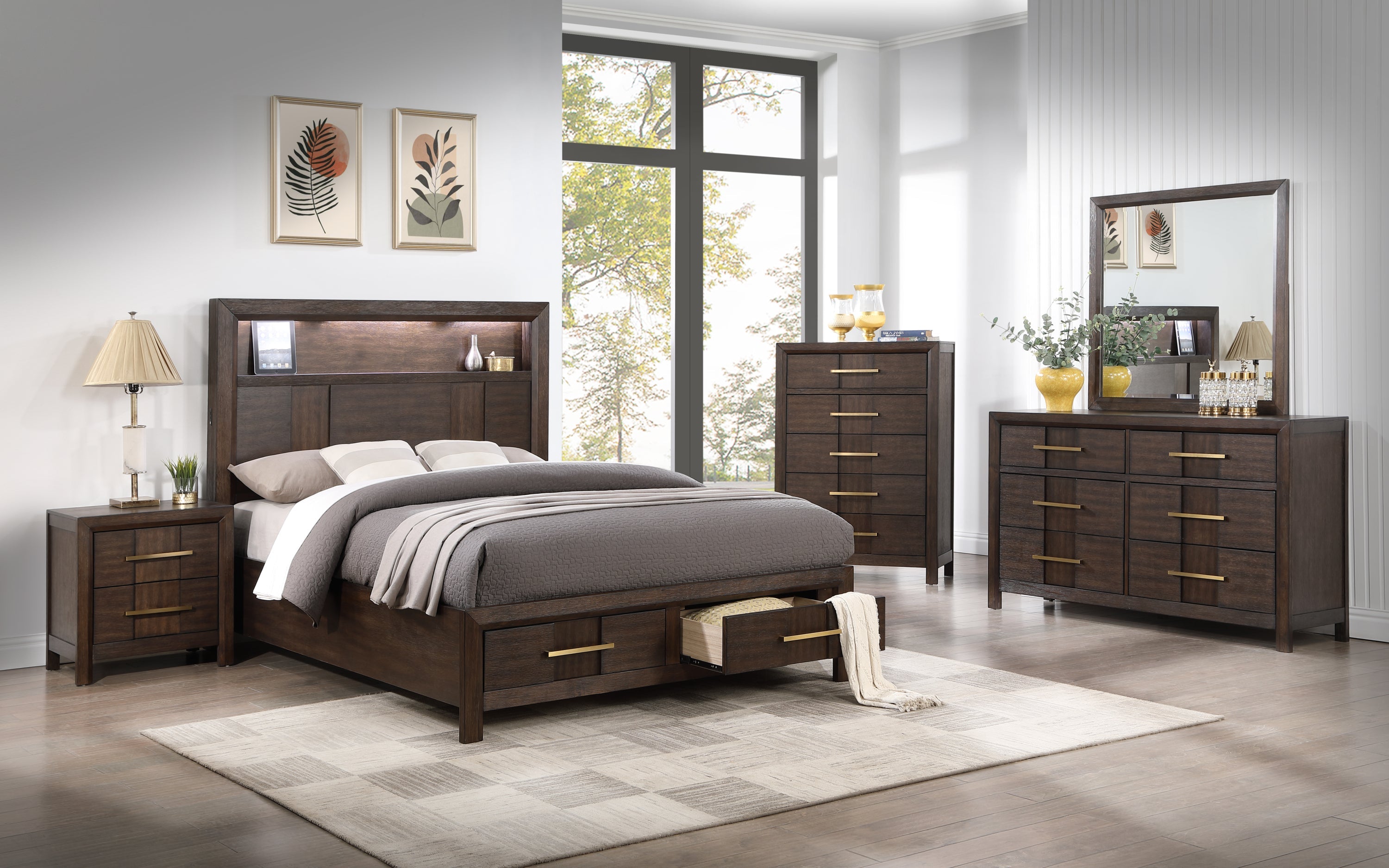 Modern 4 PCs King Size Set