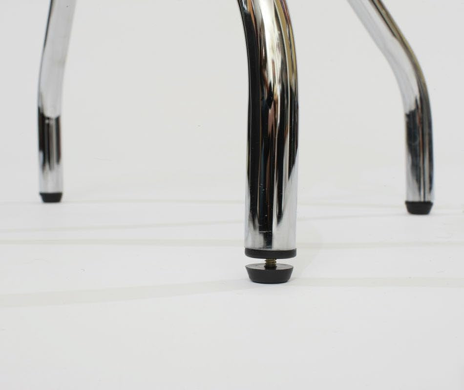 Heavy Duty Backless Swivel Bar Stools with Faux Leather