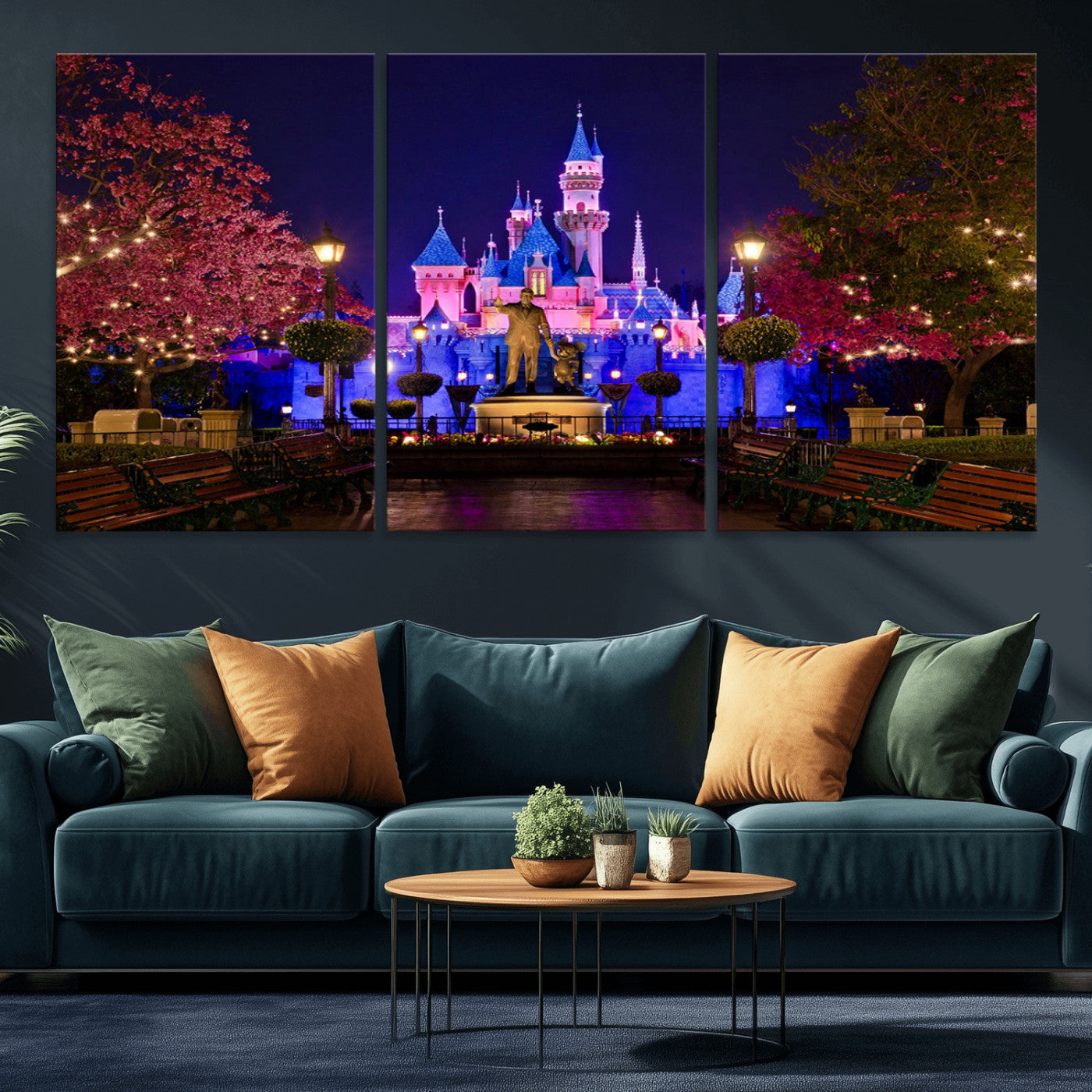 Castle Large Wall Art Disney Magic Kingdom Kids Room Decor -