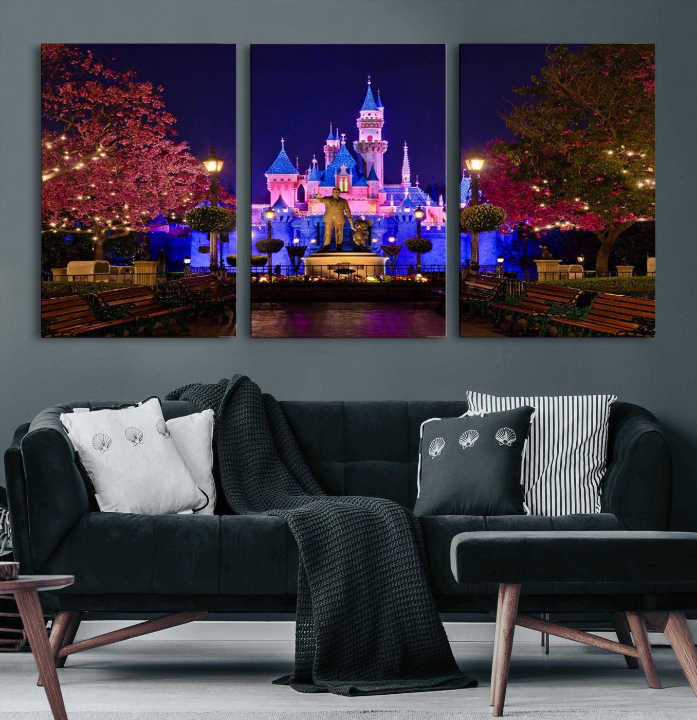 Castle Large Wall Art Disney Magic Kingdom Kids Room Decor -