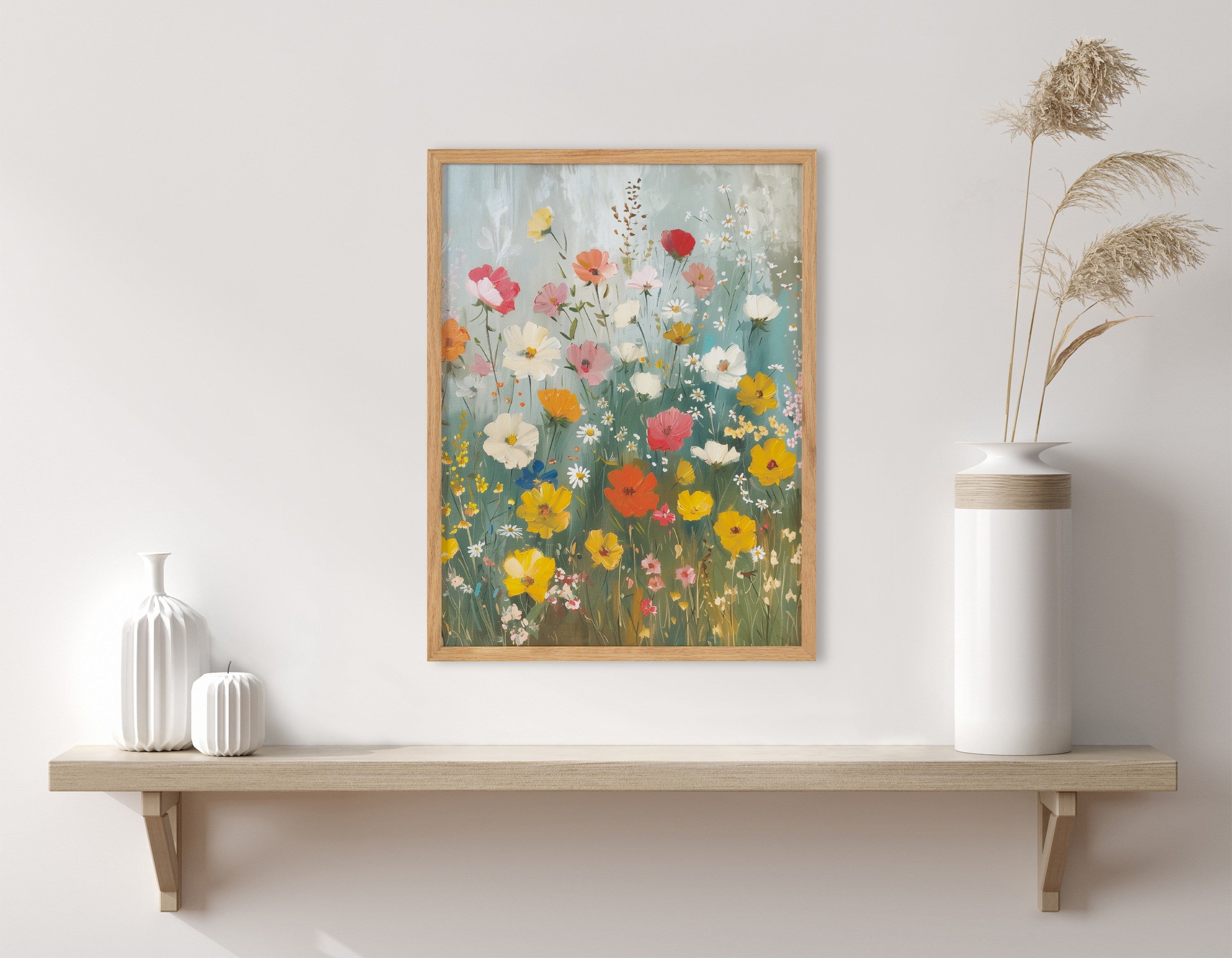 Gallery Boho Wildflower Garden Print by The Creative Bunch Studio