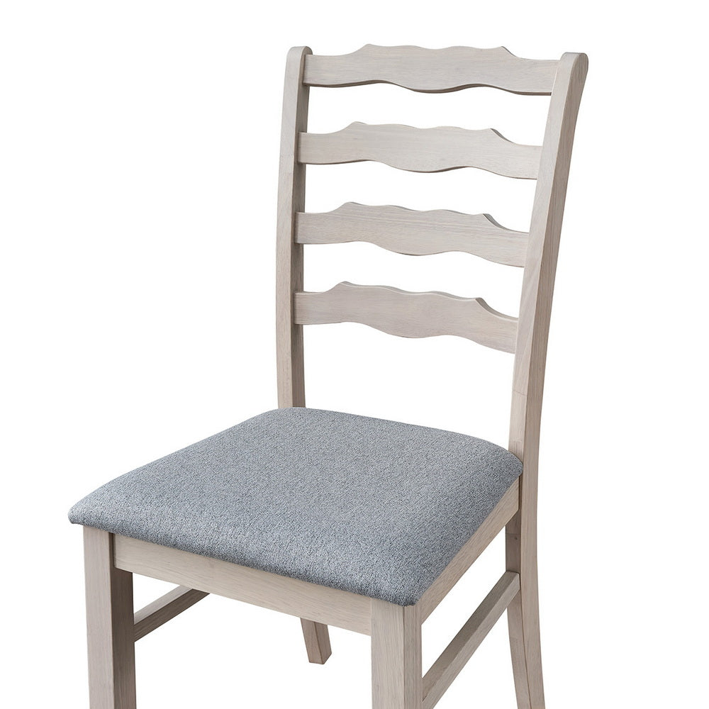ACTU Farmhouse Dining Table Set with Upholstered Chairs for 4–6