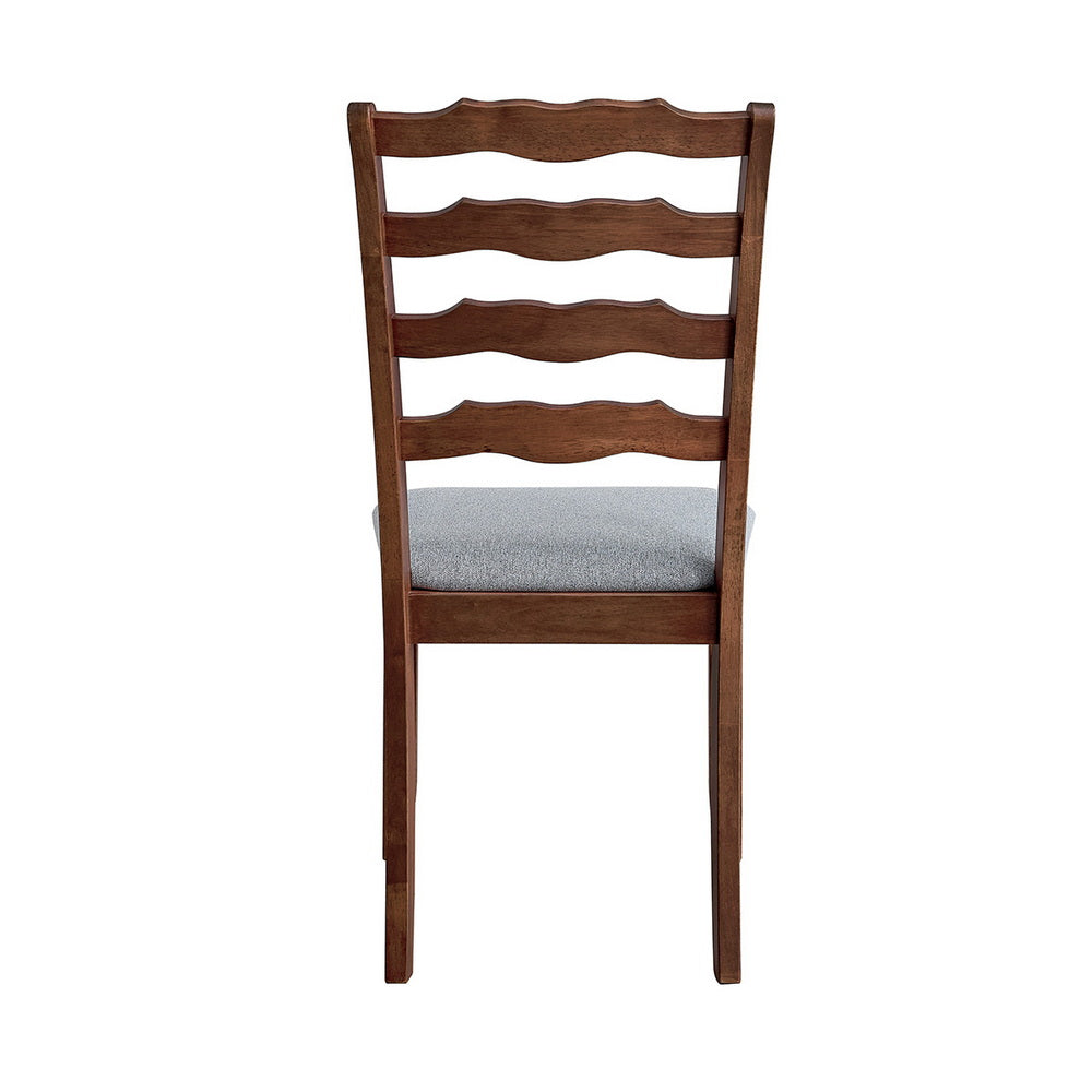 ACTU Farmhouse Dining Table Set with Upholstered Chairs for 4–6