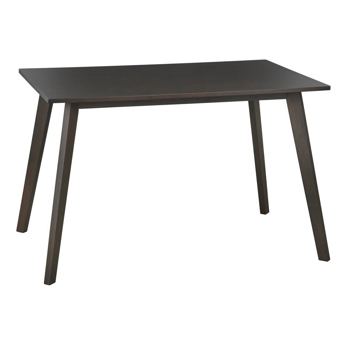 47 x 29-inch Mid-Century Modern Dining Table in Espresso Wood Finish-1