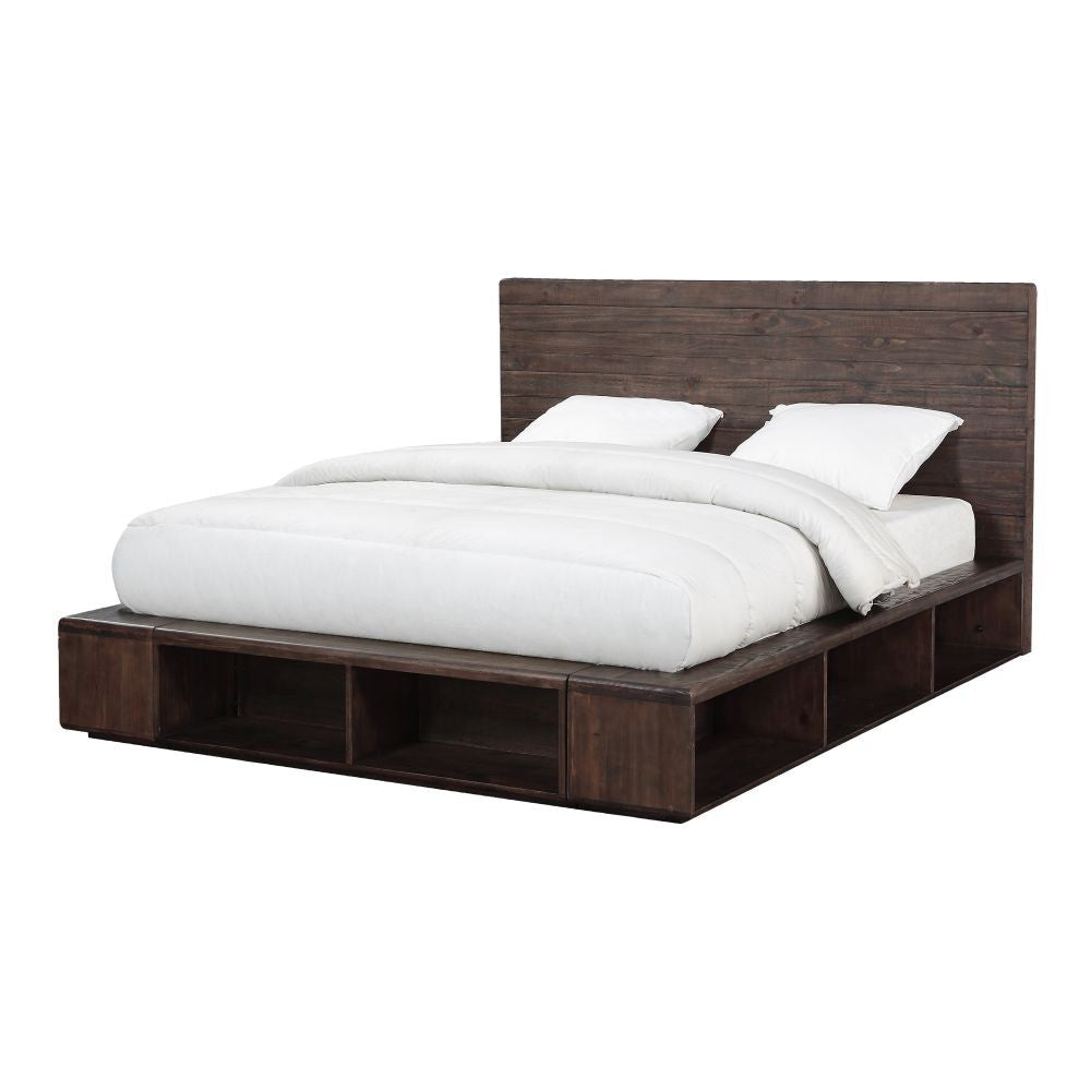 Bucktown Platform Storage Bed - Espresso