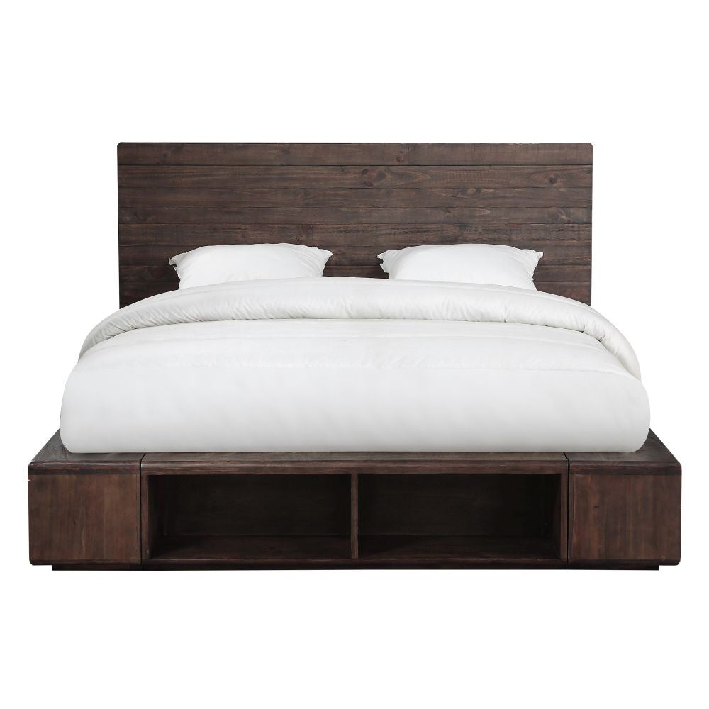 Bucktown Platform Storage Bed - Espresso