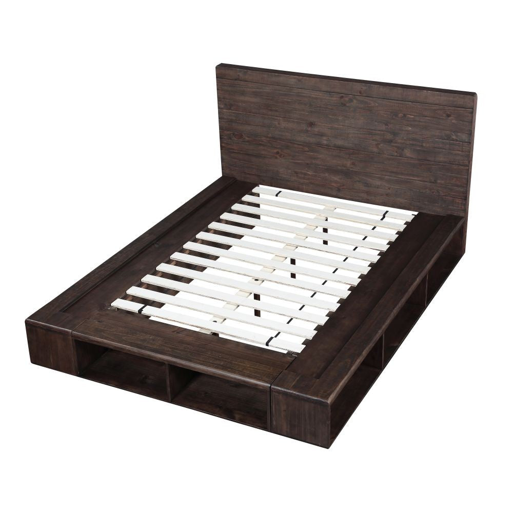 Bucktown Platform Storage Bed - Espresso