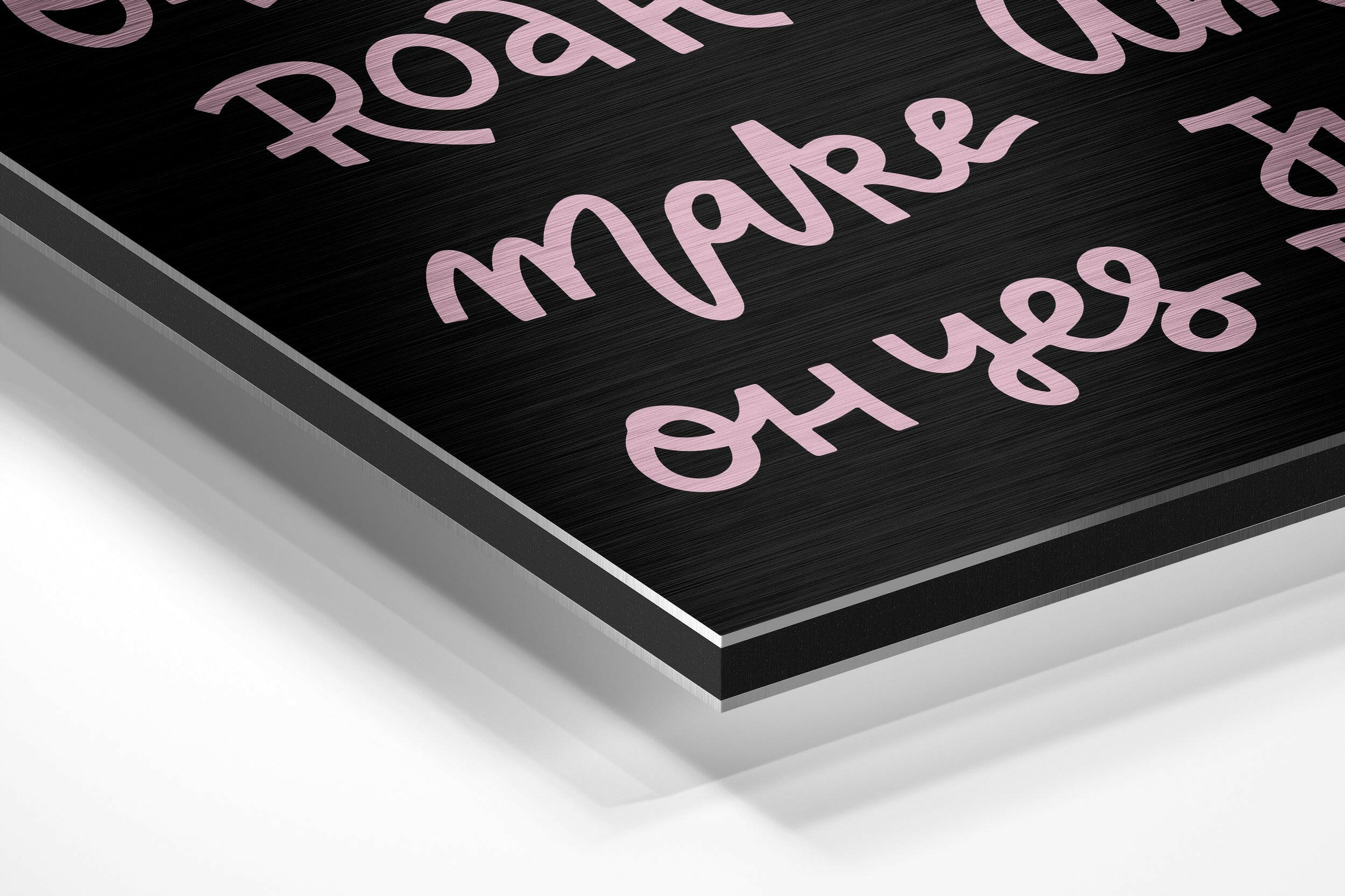 Motivation Brushed Aluminium Dibond Wall Art