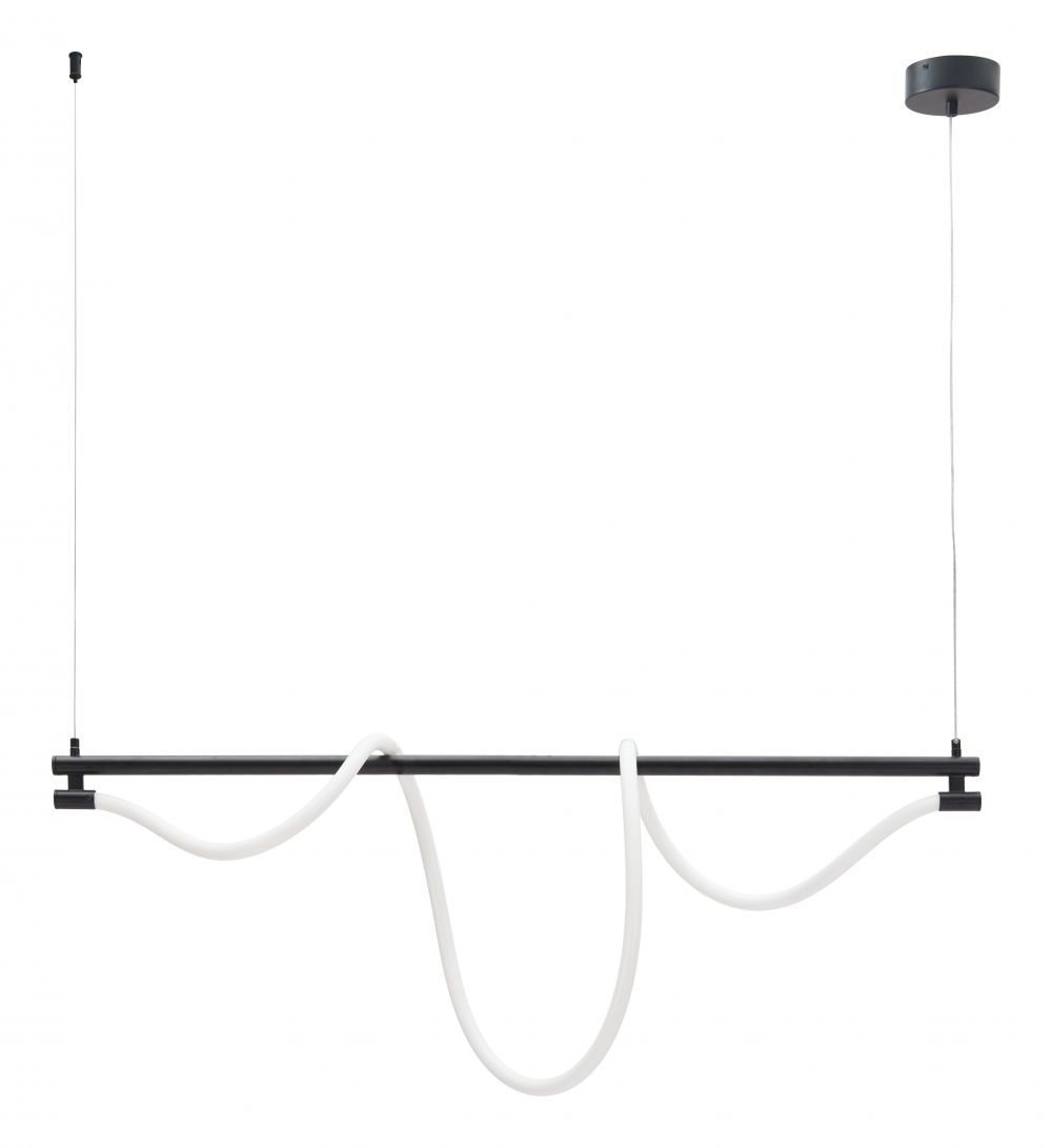 Adder Steel Black Ceiling Lamp
