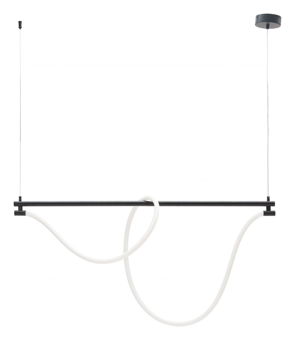 Adder Steel Black Ceiling Lamp