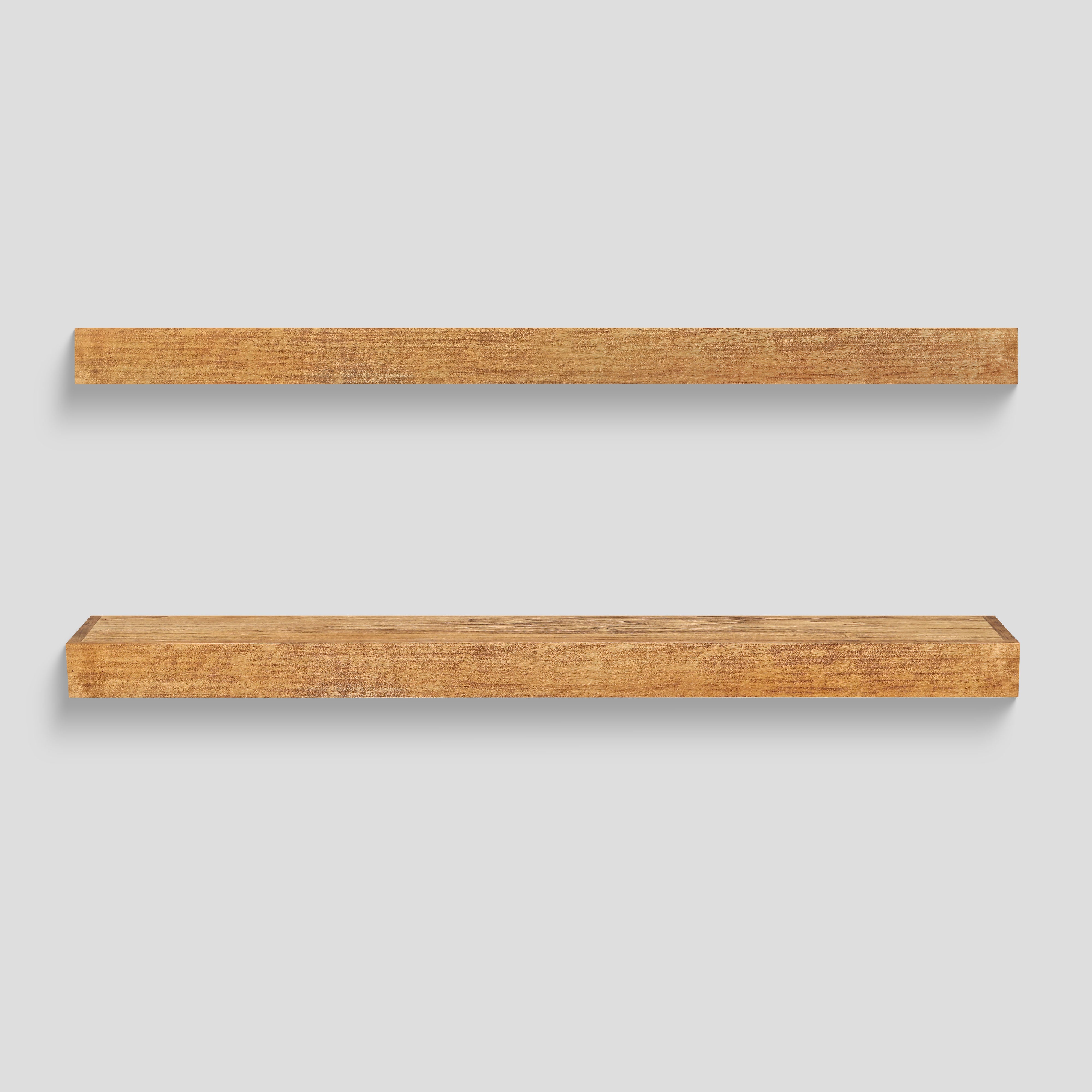 Farmhouse Floating Kitchen Shelf – Real Wood