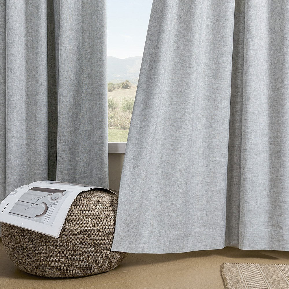 Aiden 100% Blackout Linen Textued Curtains