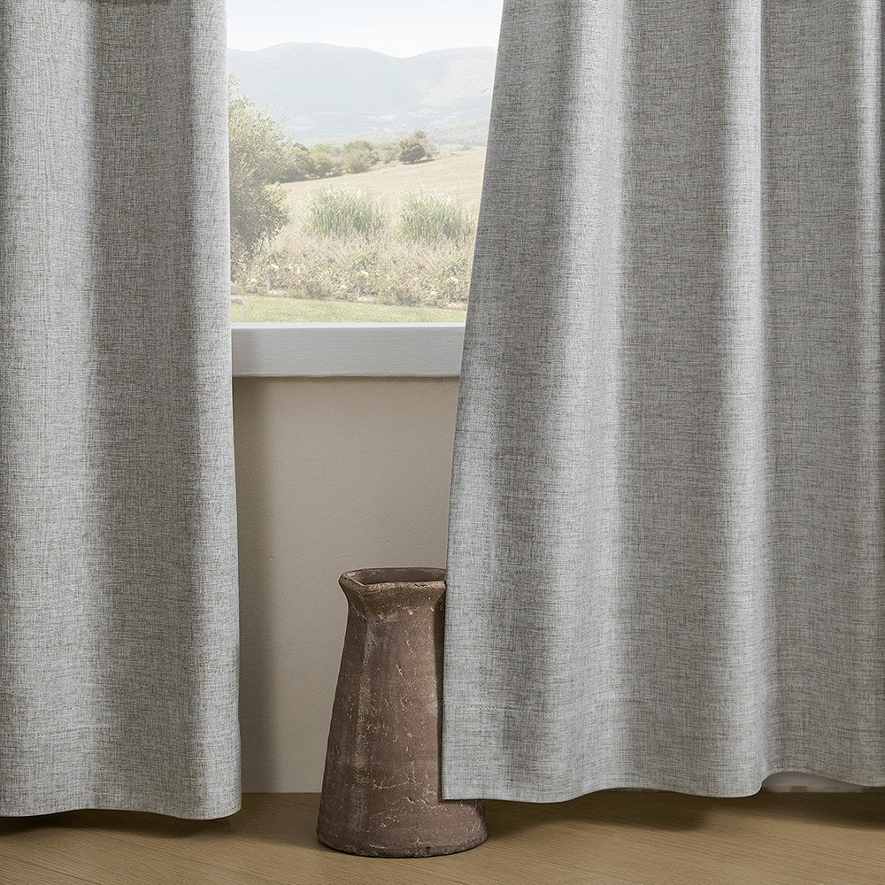 Aiden 100% Blackout Linen Textued Curtains