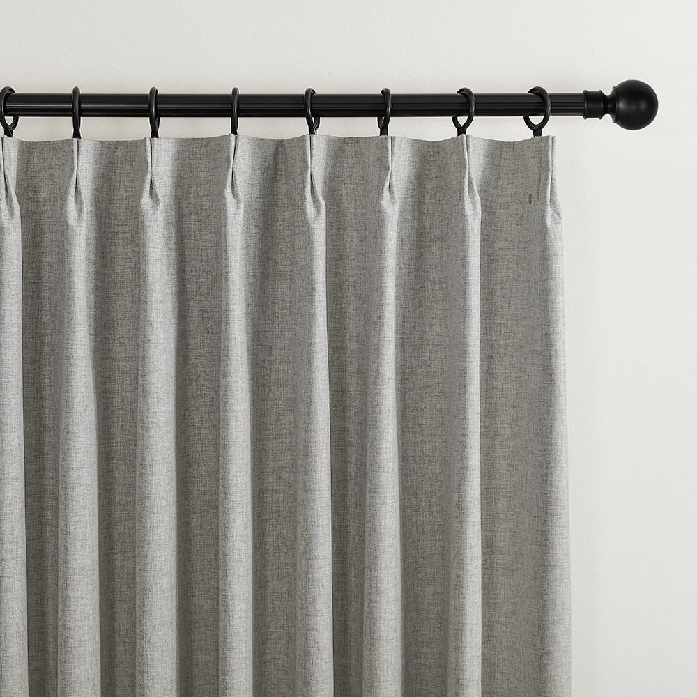 Aiden 100% Blackout Linen Textued Curtains