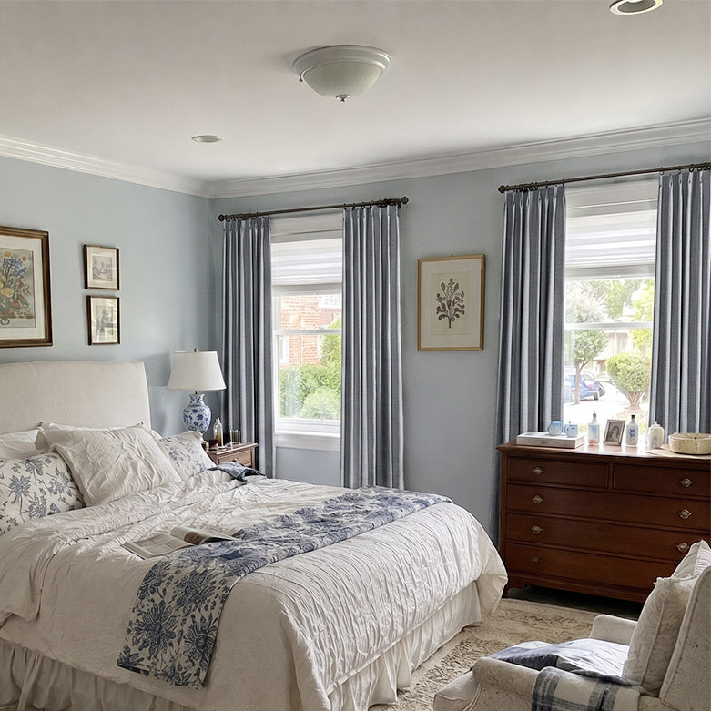 Aiden 100% Blackout Linen Textued Curtains