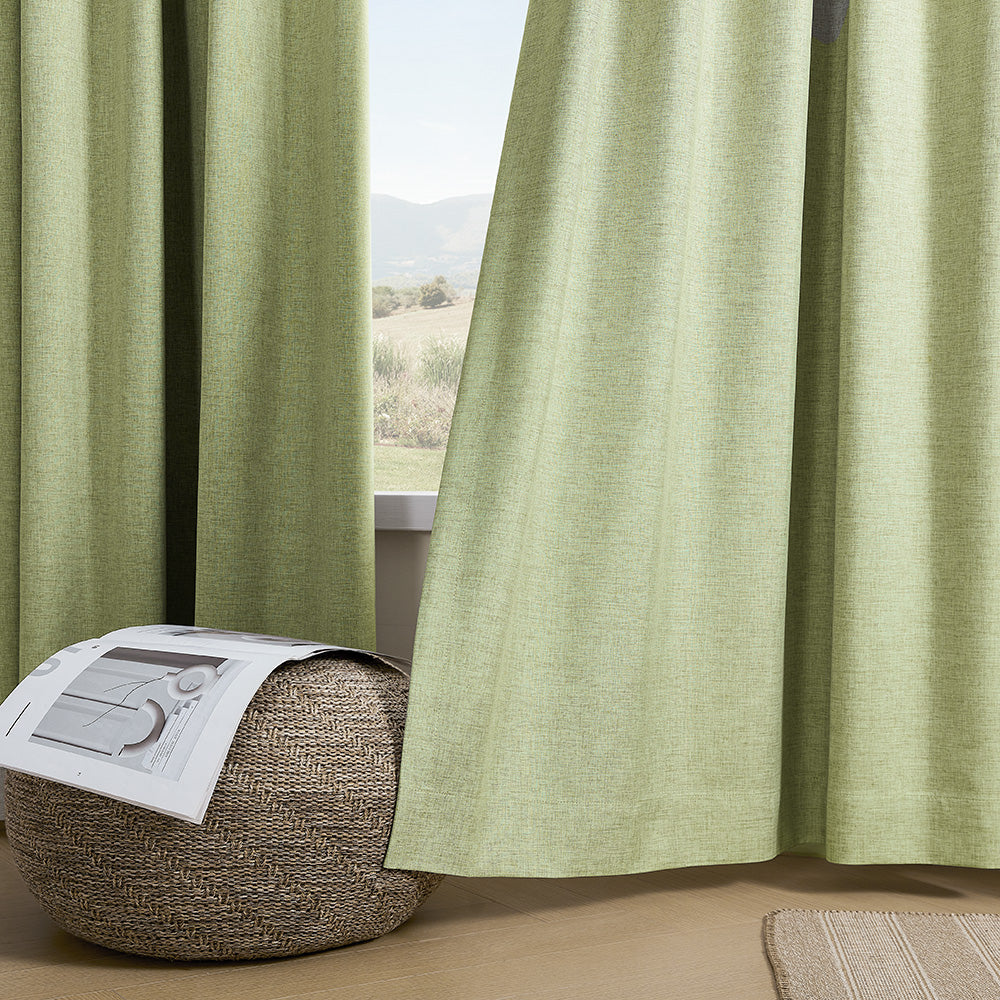 Aiden 100% Blackout Linen Textued Curtains