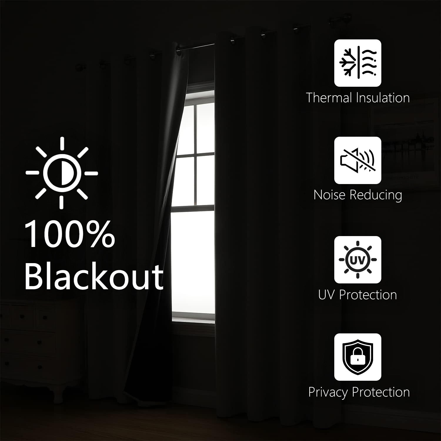 Aiden 100% Blackout Roman Shade