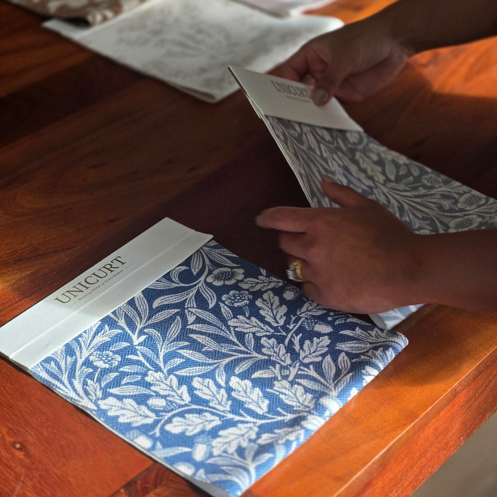 Aino Botanical Custom Roman Shade