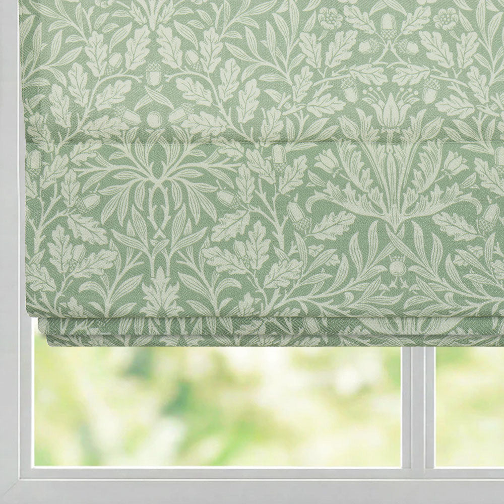 Aino Botanical Custom Roman Shade