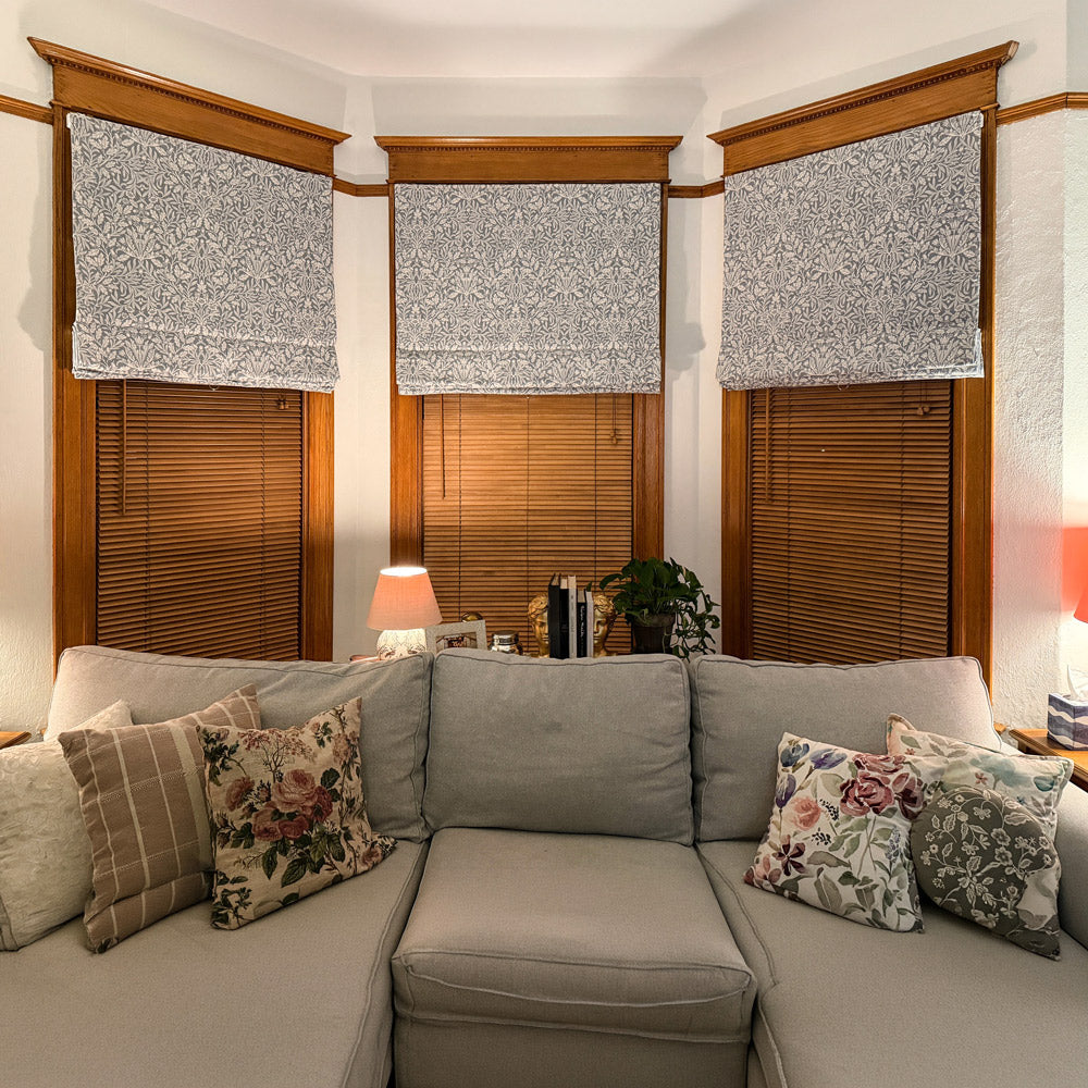 Aino Botanical Custom Roman Shade