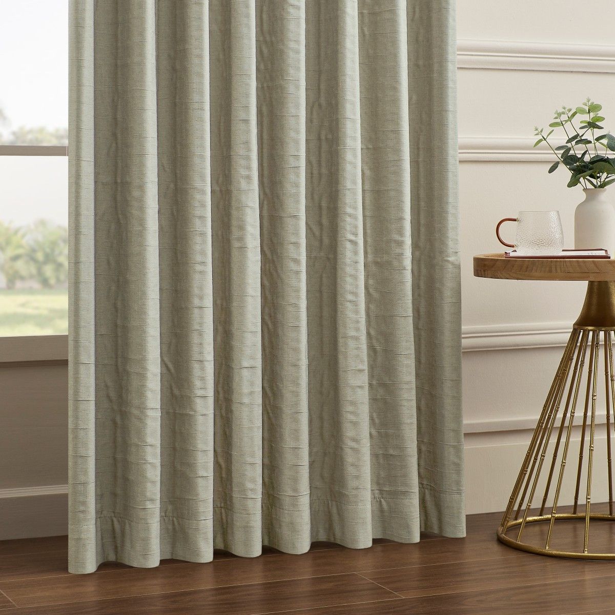 Alessi Wrinkle Design Blackout Cotton Curtains