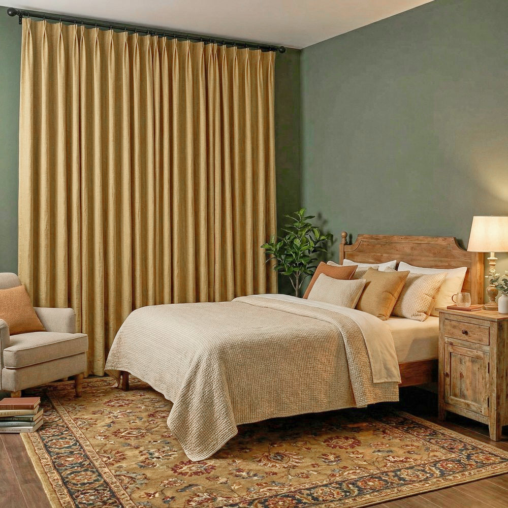 Alessi Wrinkle Design Blackout Cotton Curtains