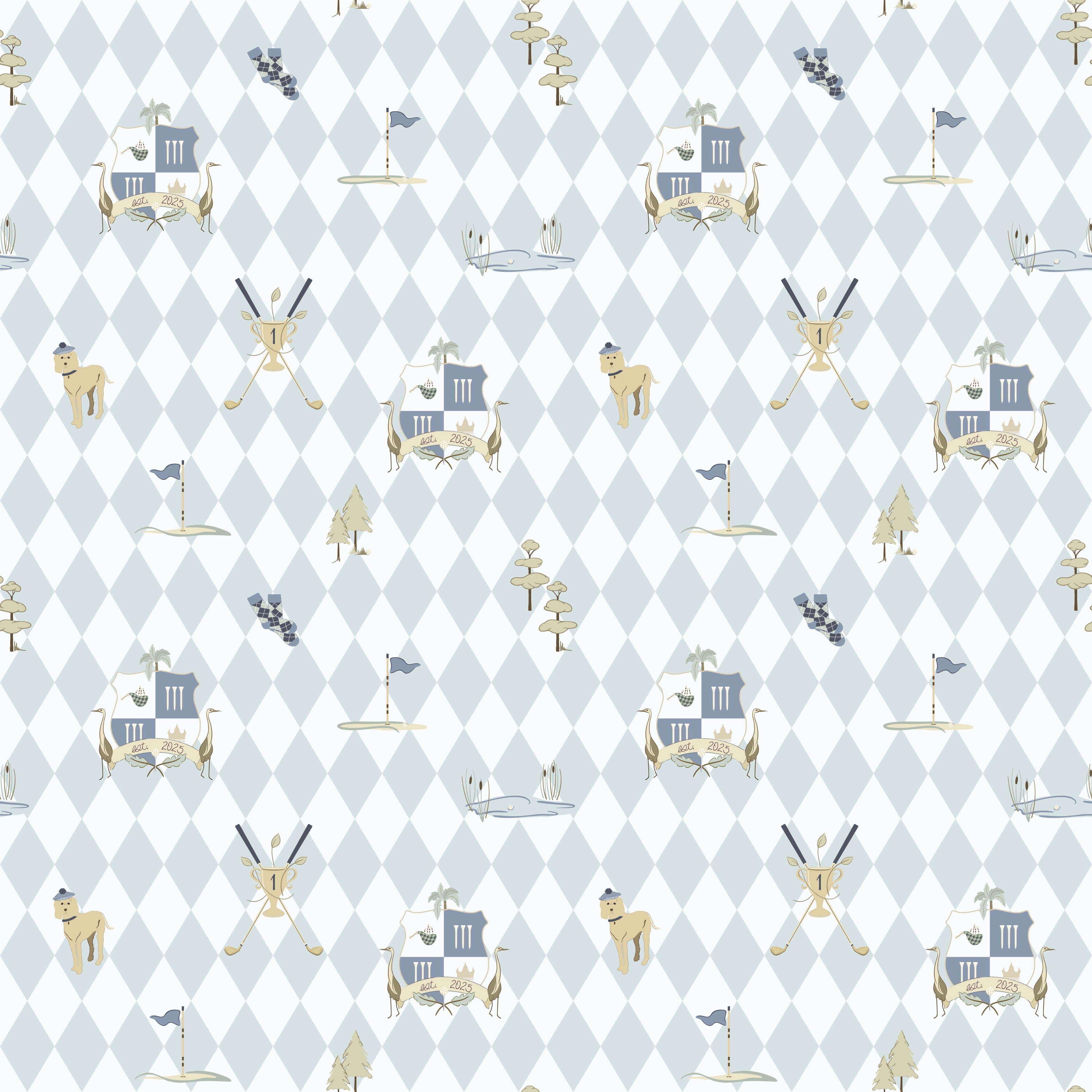 Alfred Wallpaper by Linen and Paper Design