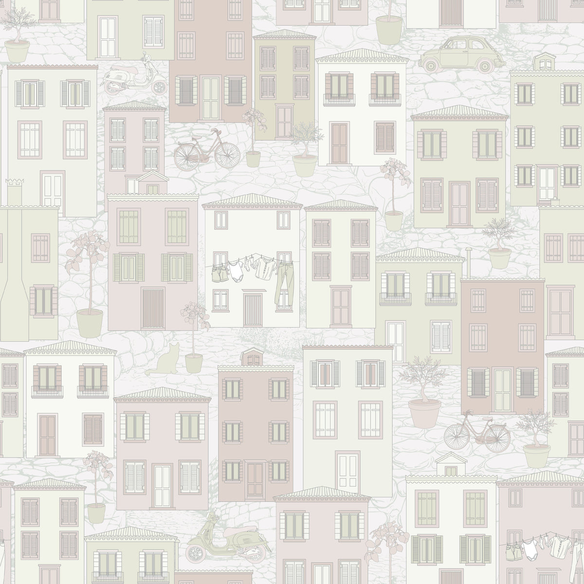 Amalfi Wallpaper by Margaret Clavell