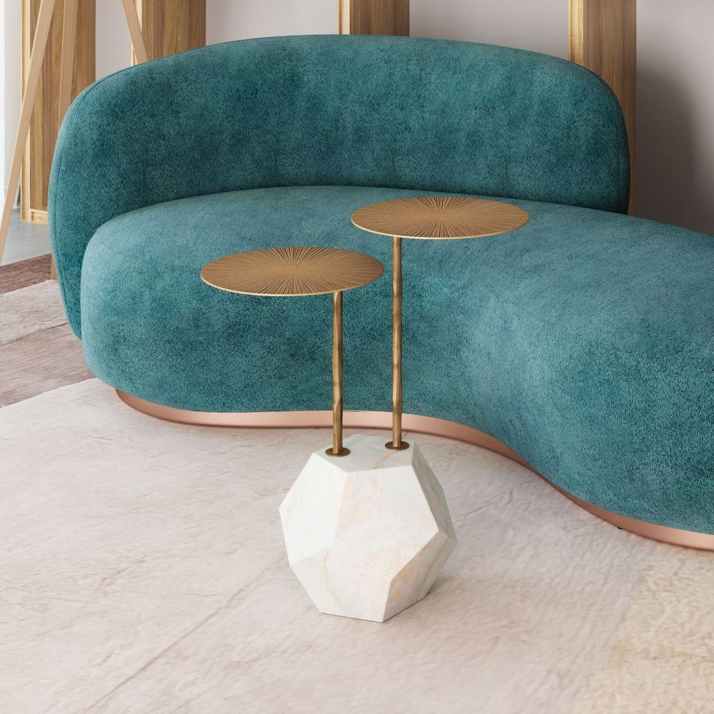 Anten Marble Base Nesting Side Table