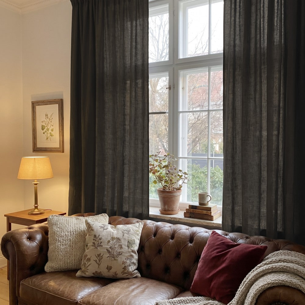Arabella Classic Linen Blend Curtains