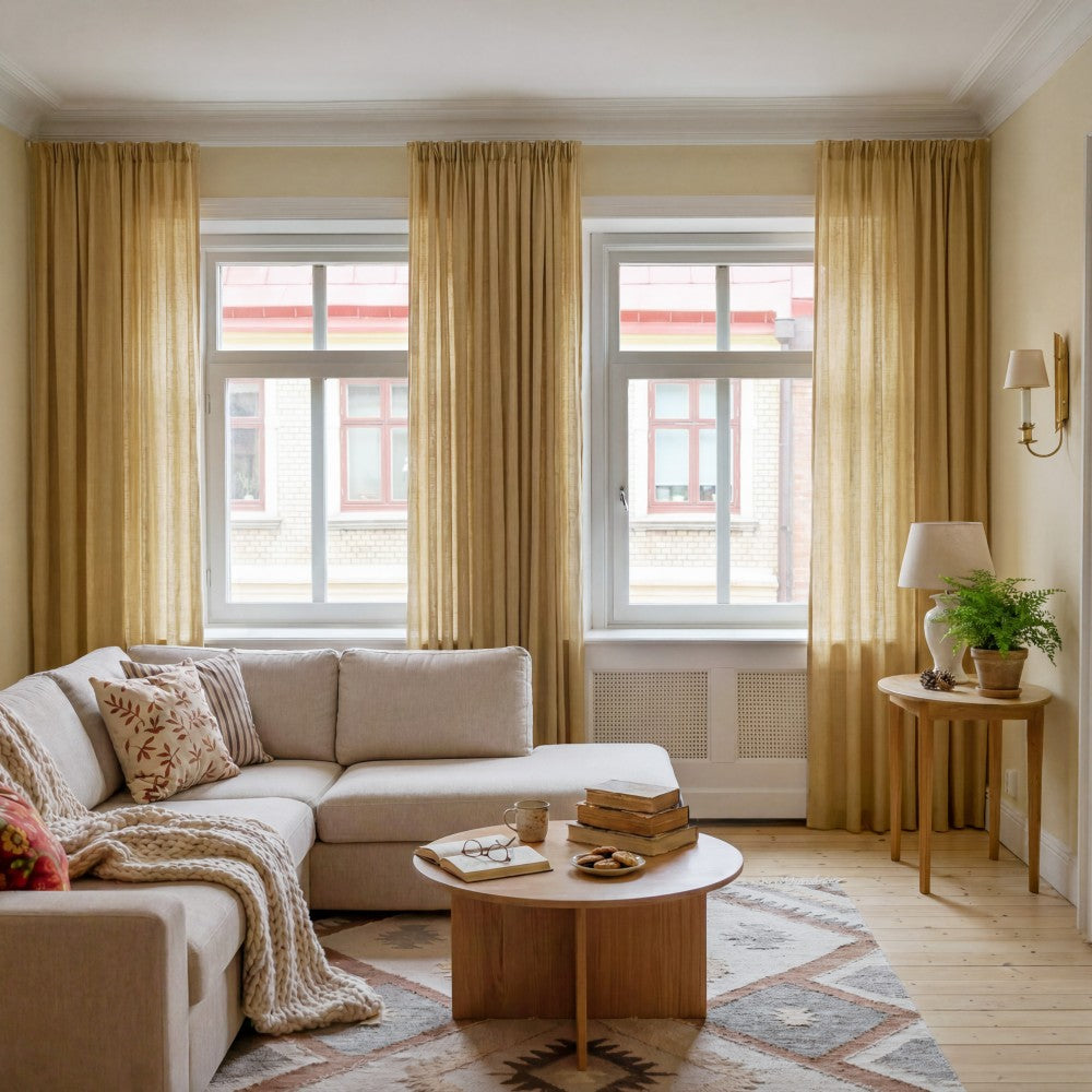 Arabella Classic Linen Blend Curtains