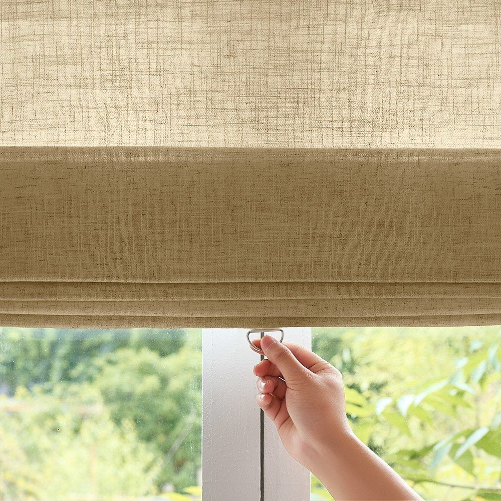 Arabella Light Linen Roman Shade