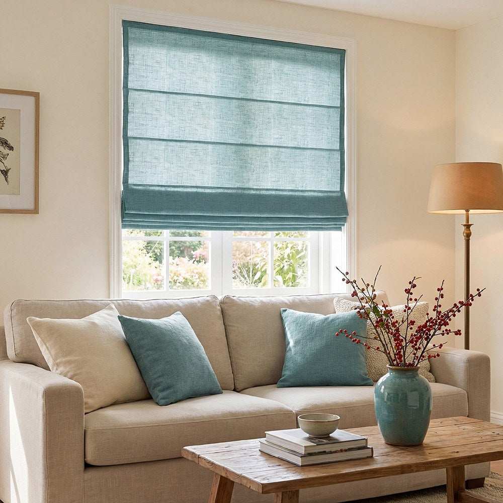Arabella Light Linen Roman Shade