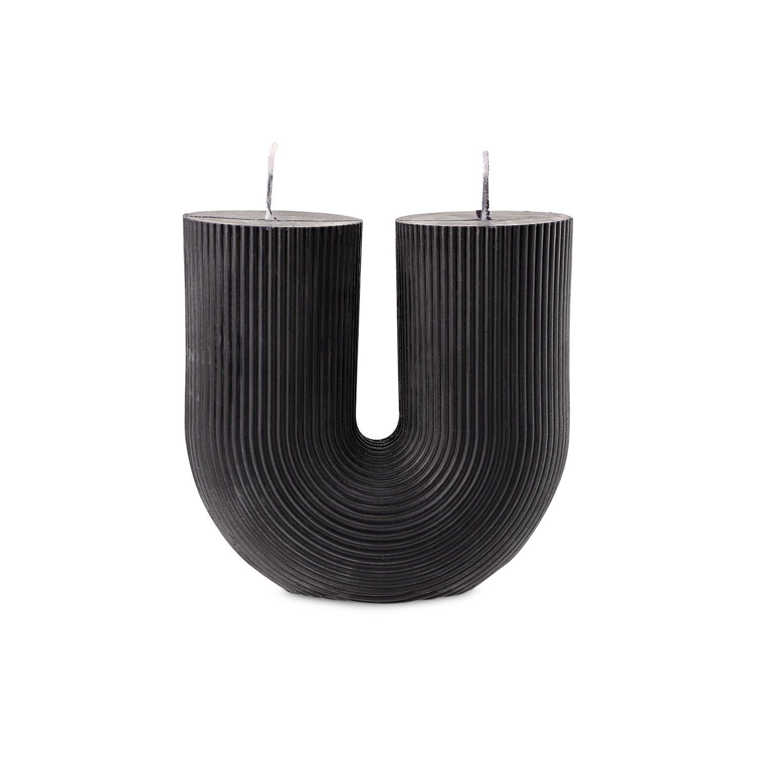 Arch Candle-Black-Cranberry - PRHOMZ