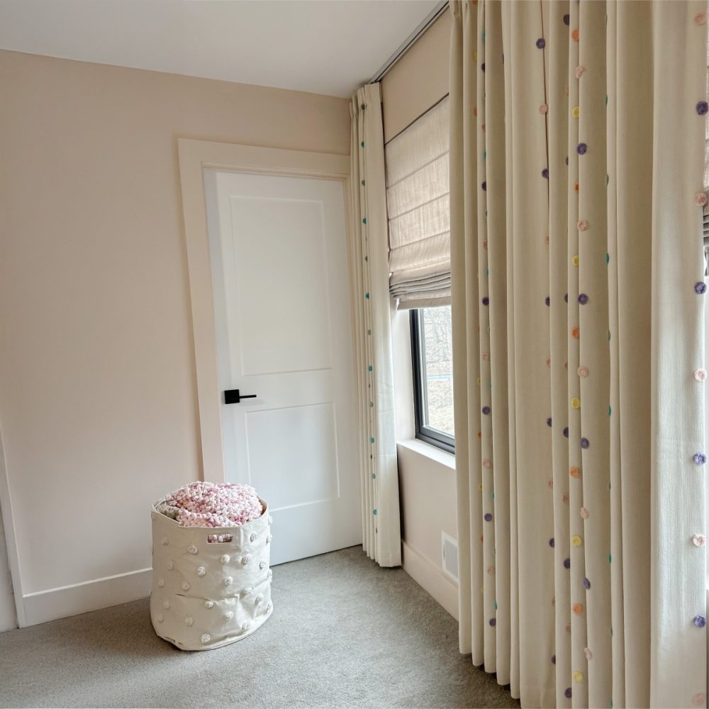 Ashley Pom Pom Embellished Chenille Curtains