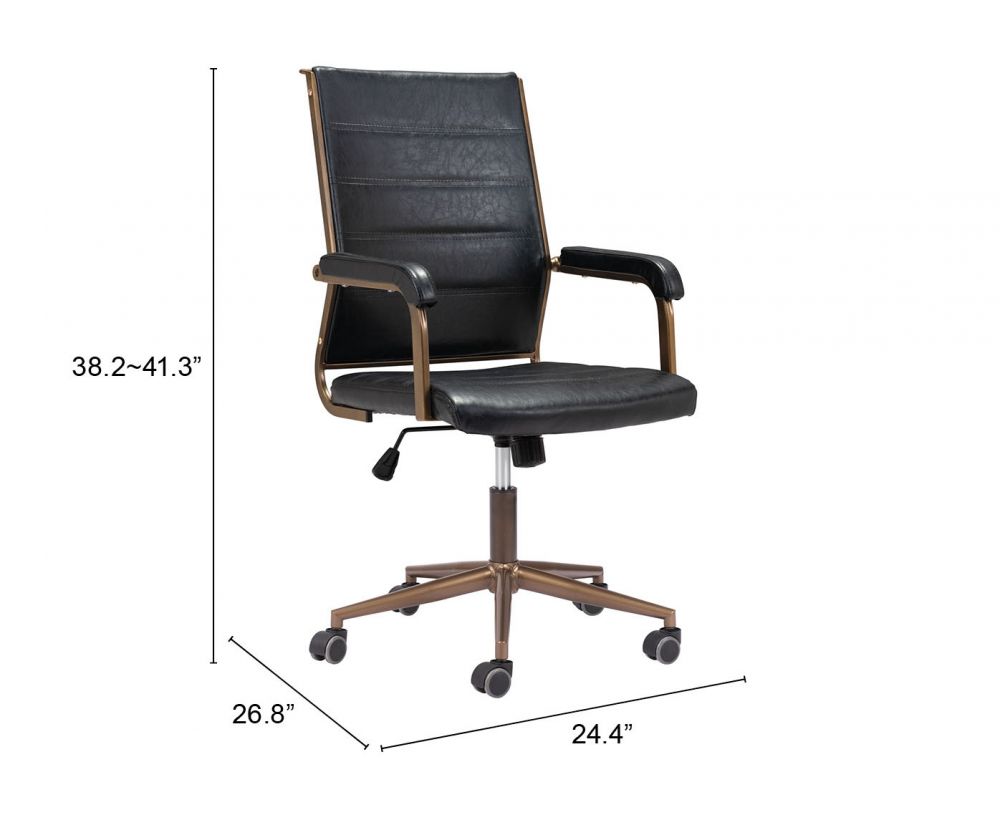 Auction Faux Leather Office Chair