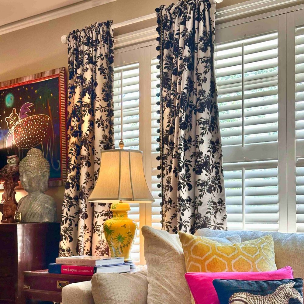 Aurora Retro Rose Blooming Jacquard Custom Curtains