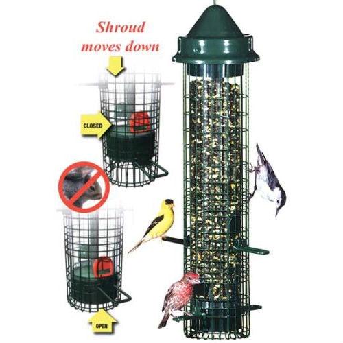 Squirrel-proof Bid Feeder - Hold 1.4 Quarts of Bird Seed - PRHOMZ