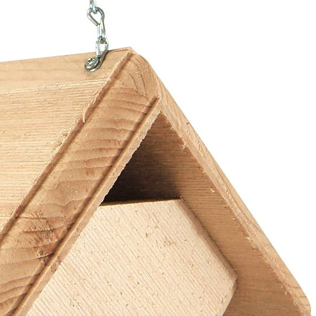 Hand Crafted Pine Wood Hanging Bird House for Carolina Wrens - Made in USA-2