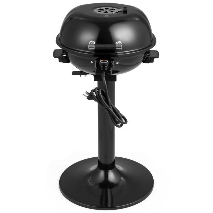 Black Double Layer Portable Electric 1600 Watt BBQ Grill-1