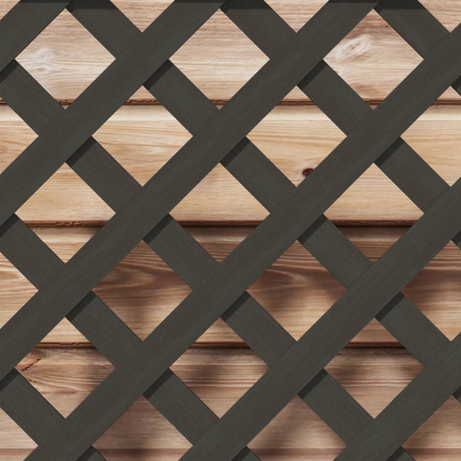 Outdoor Black Wooden Raised Garden Bed Planter Box with Lattice Trellis-3