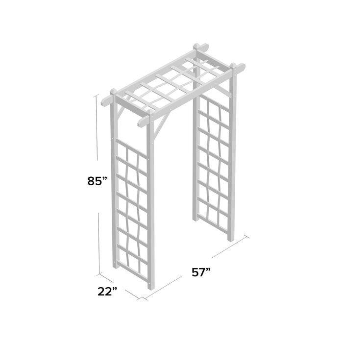 Vinyl Arbor Tan Mocha 85 Inches Tall Made In USA-1