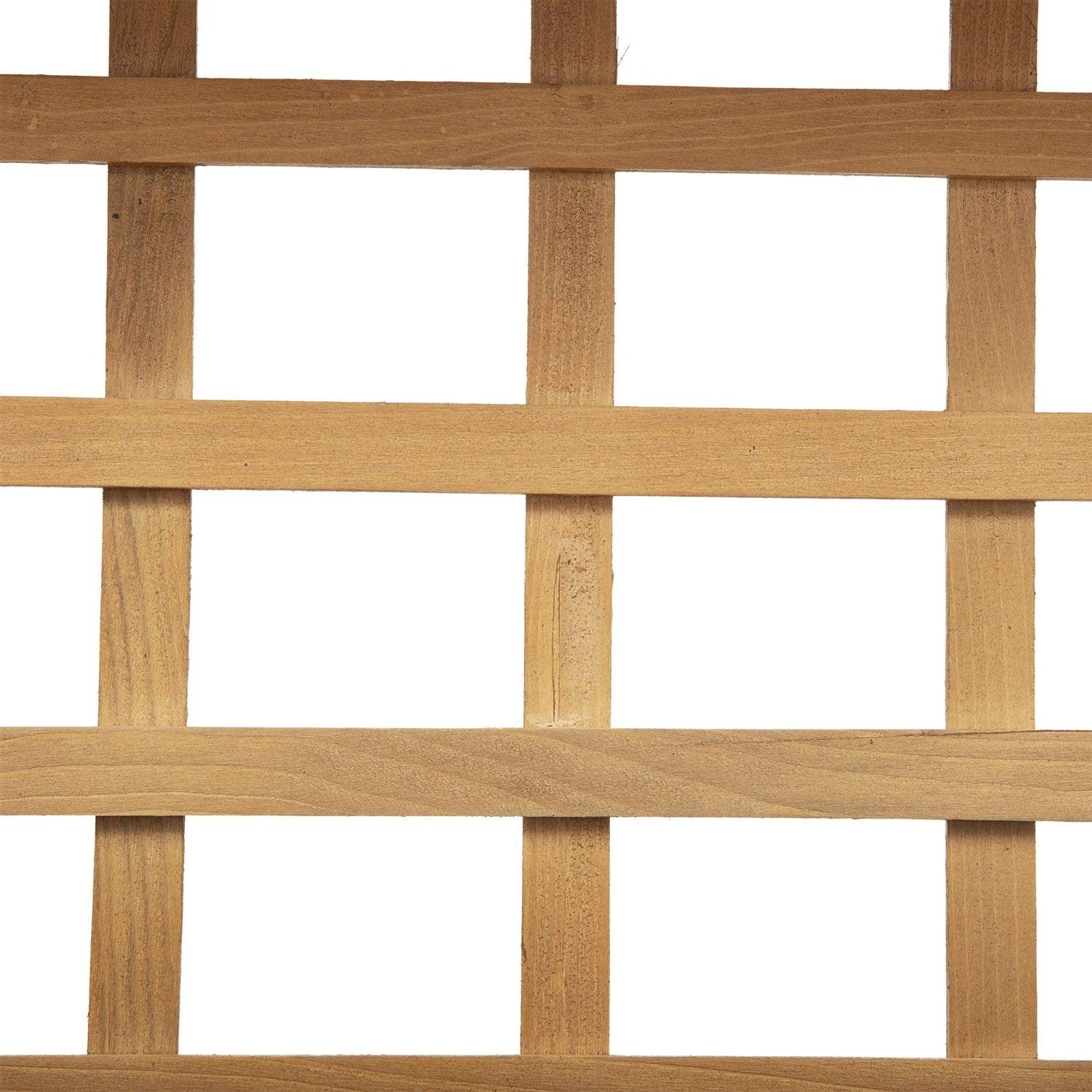 Solid Fir Wood Trellis Elevated Garden Raised Planter Bed with Wheels - PRHOMZ