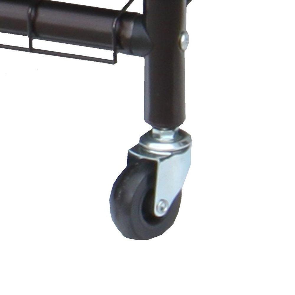 Bronze Laundry Hamper Cart with 2 Black Sorter Bags - PRHOMZ