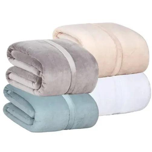BSB Collection Plush Fleece Blankets 2 PK - PRHOMZ