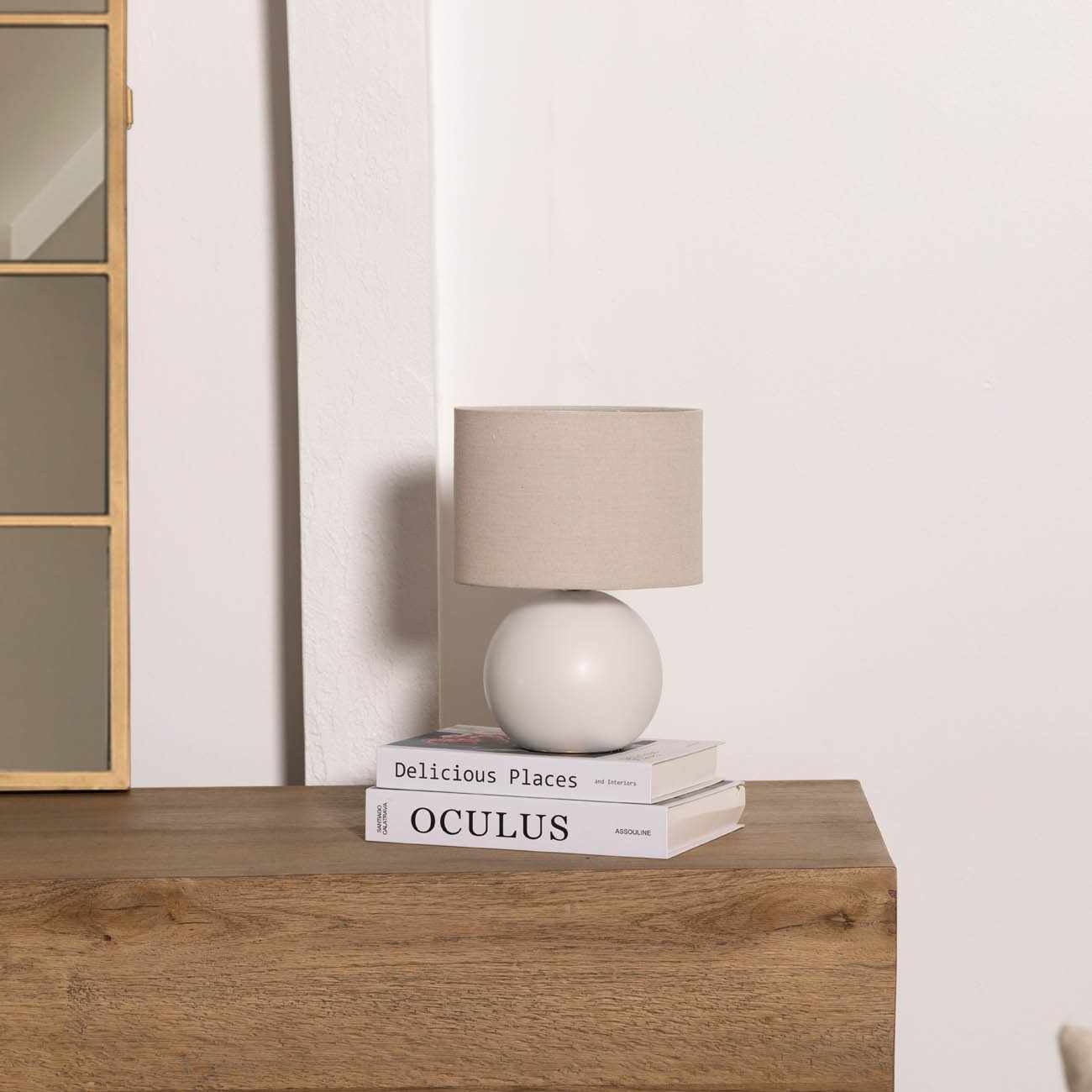 Brennberg White Table Lamp-2