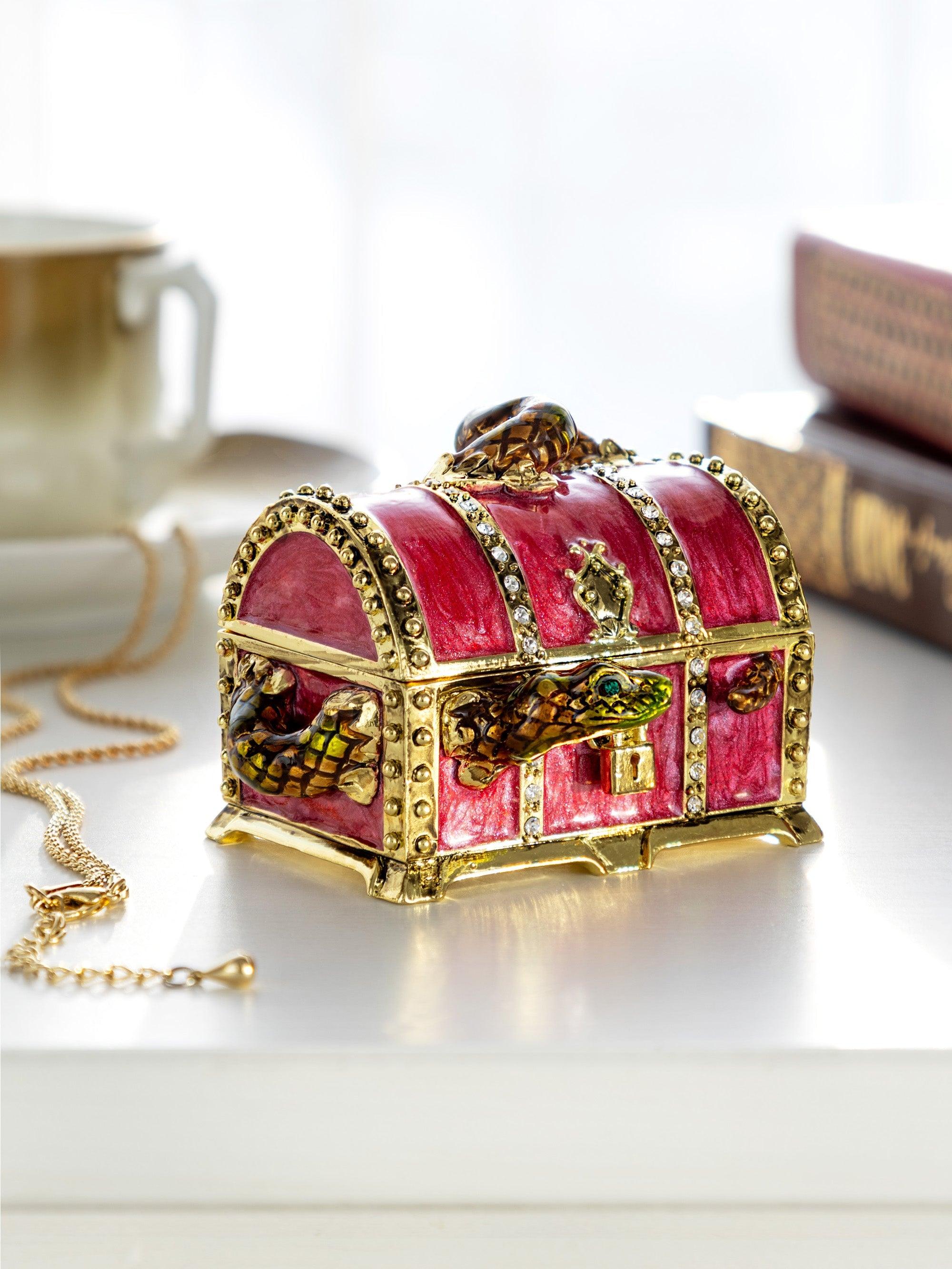 Red Treasure Chest with Snake - PRHOMZ