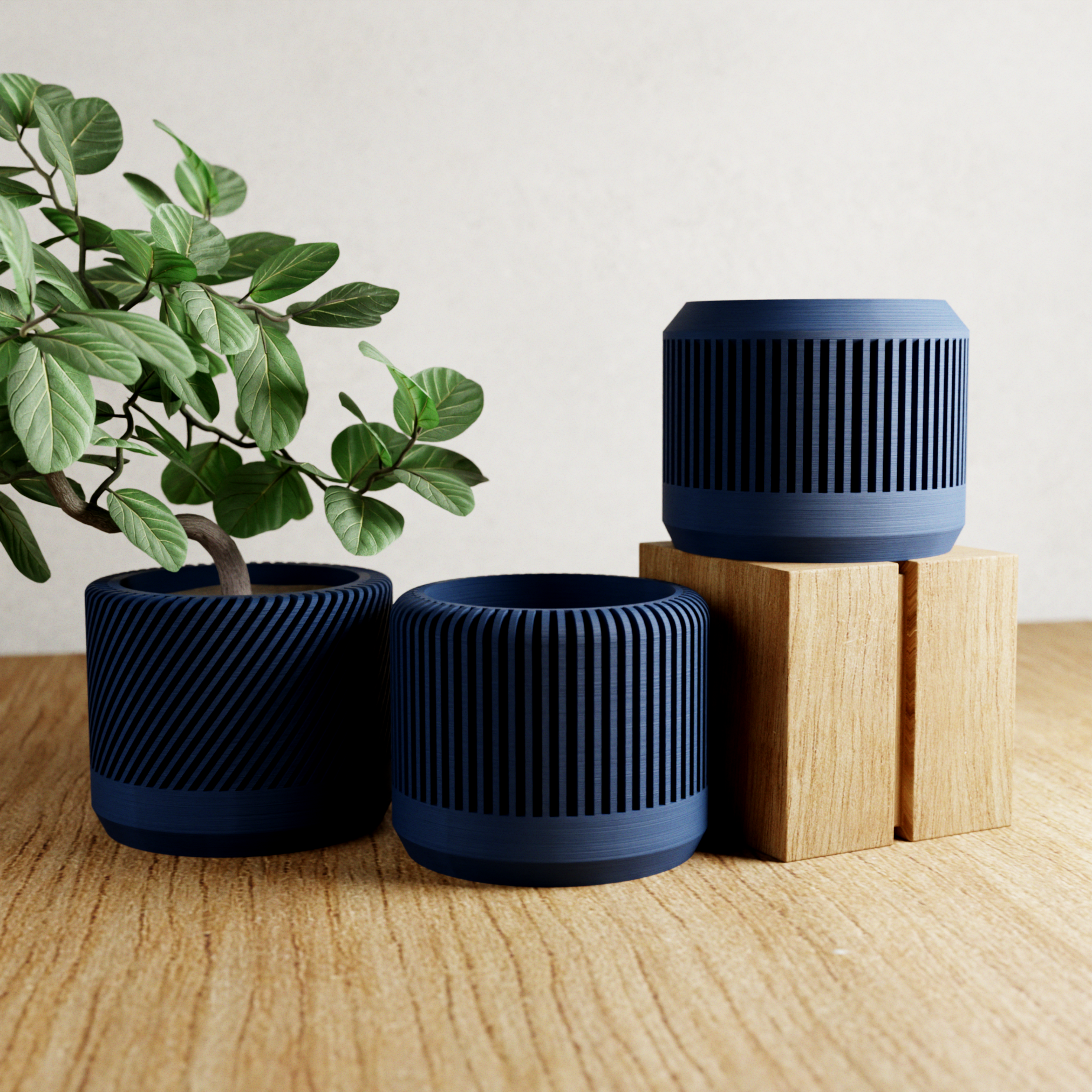 BAMBOO Planter Set-5