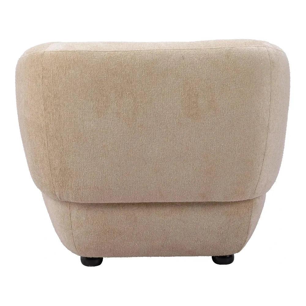 Bekker Wood Golden Beige Accent Arm Chair